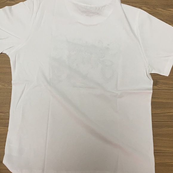 Ganni White T-Shirt With Blue Graphic size Medium - Picture 5 of 5